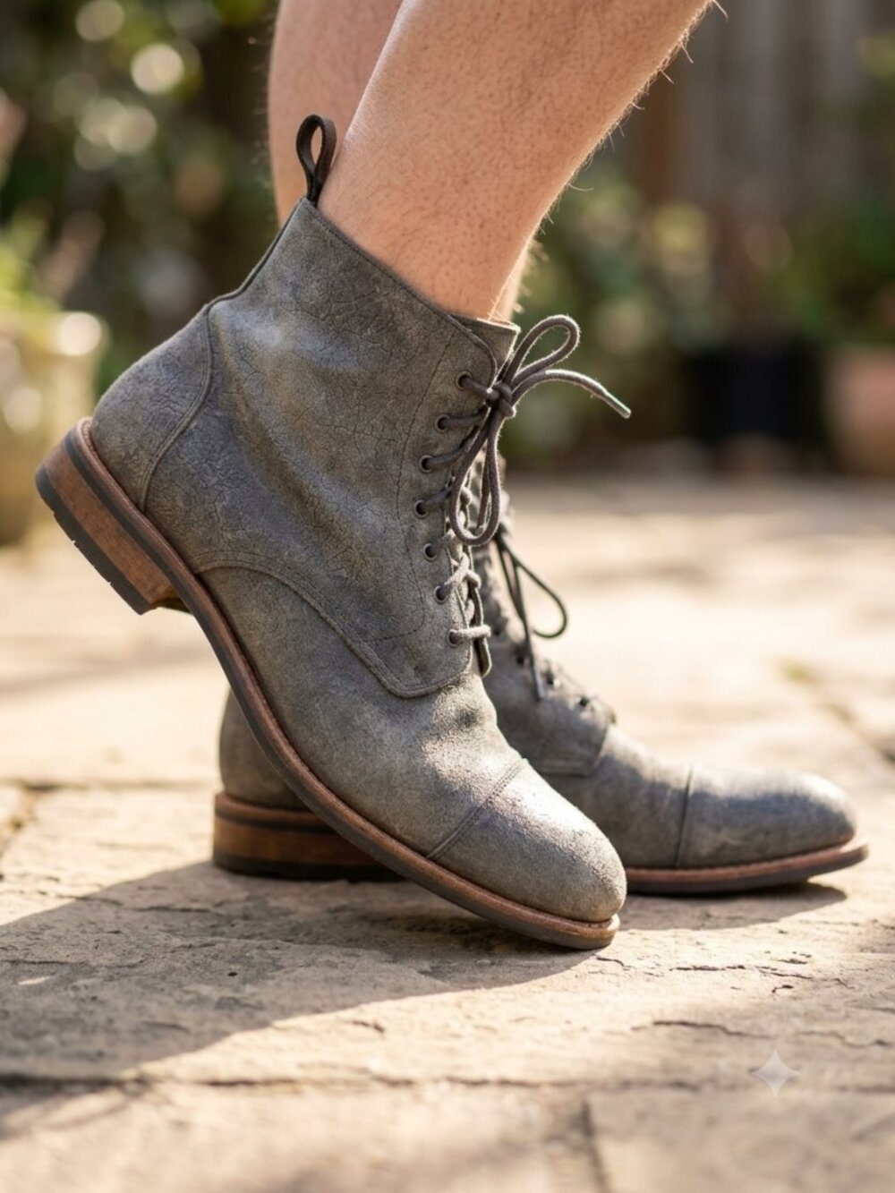 Taft The Dragon textured leather cap toe combat ankle boots